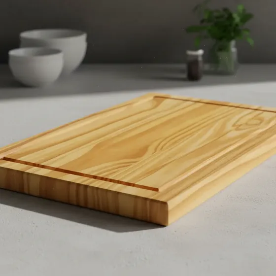 Tabla Para Asado Madera Picada Parrilla Canaleta 27x40 Cm