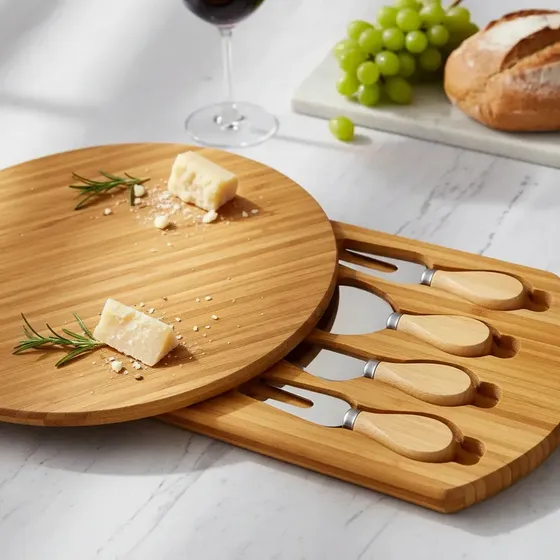 Tabla Picar 25cm Quesos Embutidos Bambú Elegancia Utensilios Tabla De Picar