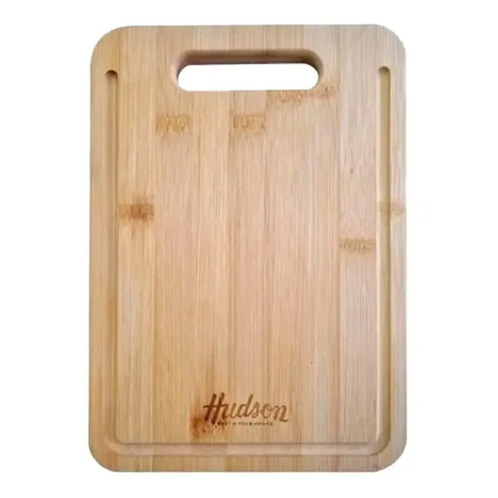 Tabla Picar Hudson Madera Bambú Cocina 27x19cm De Corte WD001