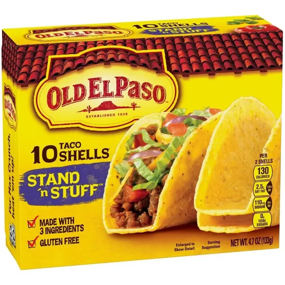 Taco Shells Para Rellenar Old El Paso 133gr. Comida Mexicana