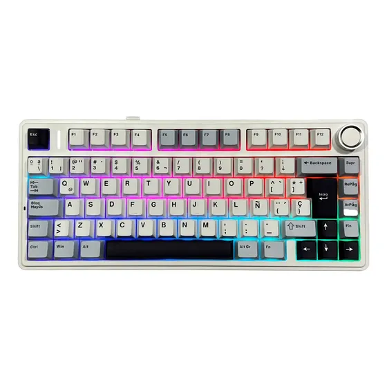 Teclado Gamer Aula F75 Reaper Switches Español con Luz Rgb
