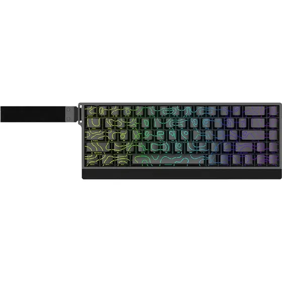 Teclado Gamer Magnético Irok Mercury 68 Max Negro Contour Line Sw Starlight Usb 8khz 65%