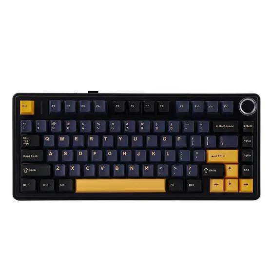 Teclado Mecánico Inalámbrico Aula F75 75% Gaming Pro Rgb Teclado Negro Idioma Inglés Us
