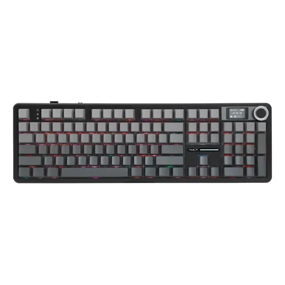 Teclado Mecanico Wireless Aula F108 Pro Trimodo Rgb Negro Degrade Gasket Ingles
