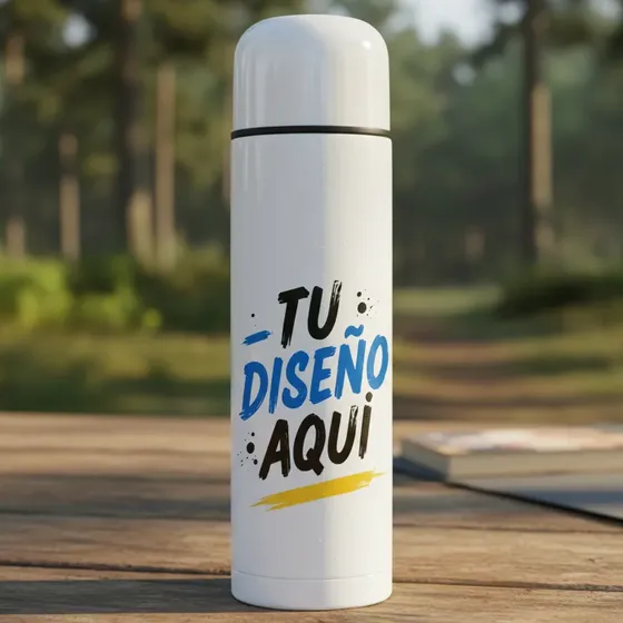 Termo Bala 1 Litro Personalizado Tu Diseño Aqui Bicapa