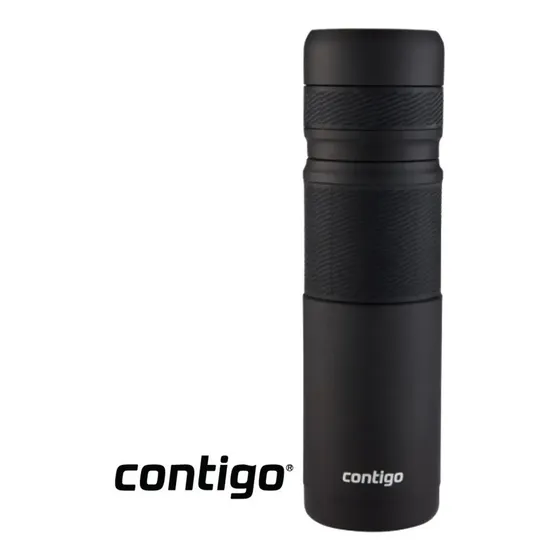 Termo Contigo Black 739ml Acero Inoxidable Color Negro