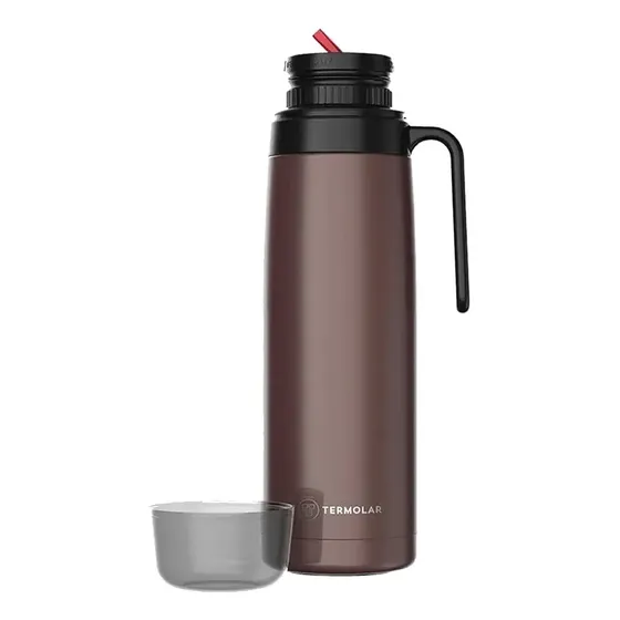 Termo Termolar R-evolution Rolha-Dupla1 de acero inoxidable 1L Marron