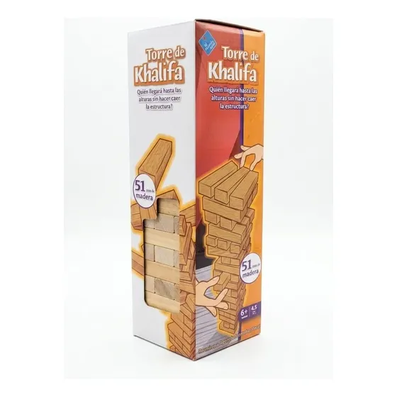 Torre De Madera Habilidad Juego Familiar 51 Pcs Tut