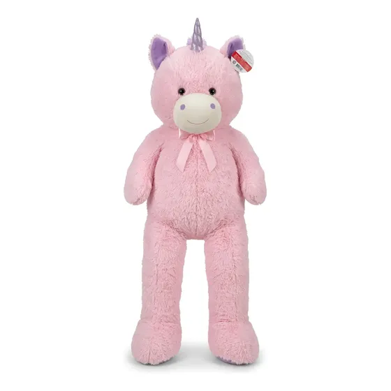 Unicornio Peluche Gigante 100 Cm Con Moño