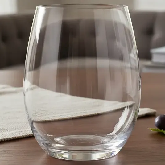 Vaso Copa Sin Tallo Pie 560ml X6 Cristal Bohemia Color Transparente