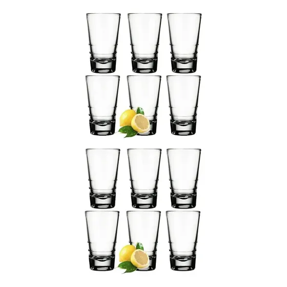 Vaso Tequila Shot 100cc Nadir X12 Unidades Color Transparente