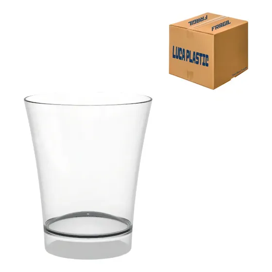 Vasos Chupito Acrílico 60 mL Luca Plastic Pack 150 Unidades Transparente