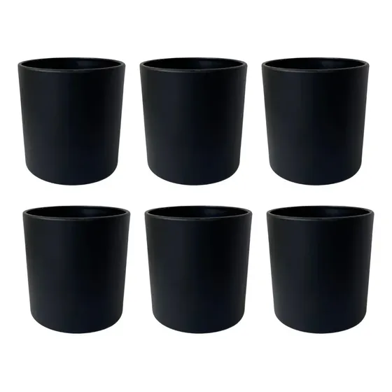Vasos de Vidrio Negro Mate Rigolleau Tennessee Pack 6 320ml