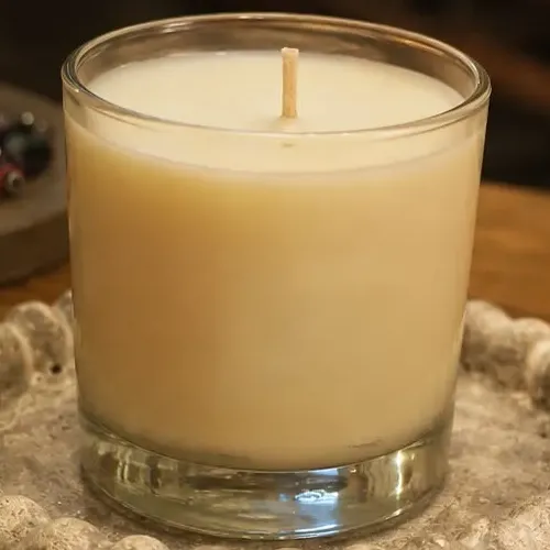 Vela De Soja Aromática + Plato Decorativo