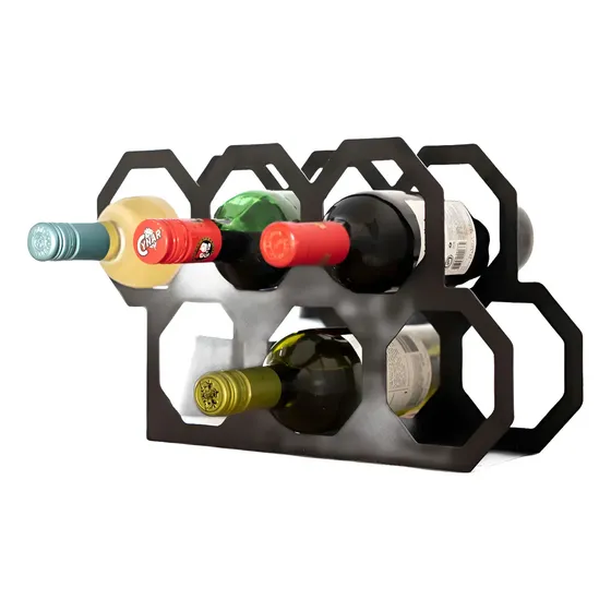Vinoteca Bodega Cava Diseño Hierro Pintado Negro