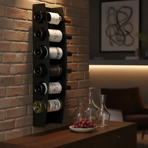 Vinoteca Cava Bodega Exhibidor De Vinos 6 Botellas